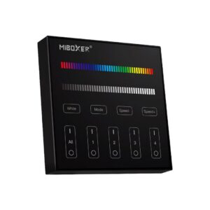 Wall panel MiBoxer B3, touch, RGBW, 4-zone, black