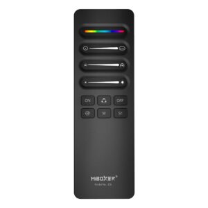 Remote control MiBoxer C6 for digital LED strips, with magnetic holder, black