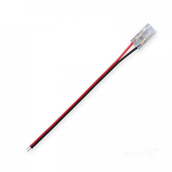 Savienotājs ar vadu COB LED lentei 8mm 10cm