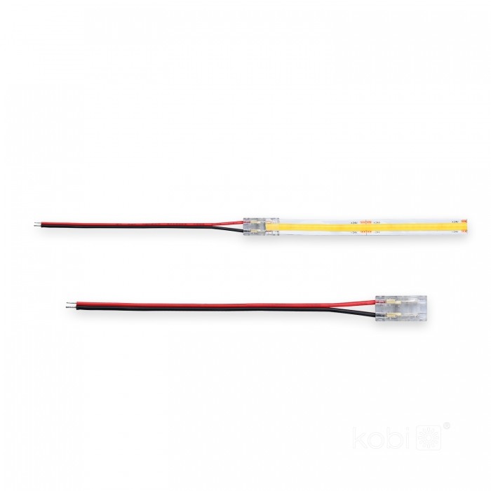 Savienotājs ar vadu COB LED lentei 8mm 10cm | WATTpro
