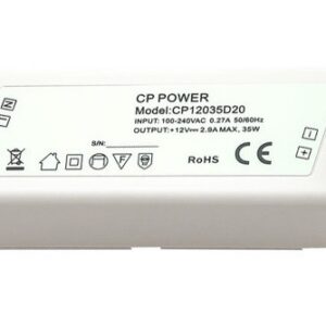 Power supply IdeaLED 12 V DC 35 W IP20, 145x38x23 mm