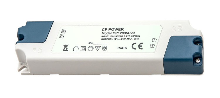 Power supply IdeaLED 12 V DC 35 W IP20, 145x38x23 mm