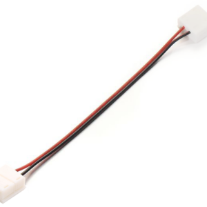 Connector IdeaLED double-ended IP65 8 mm with cable, angled