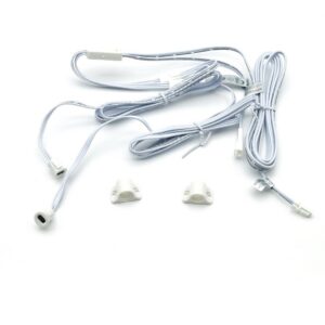 Slēdzis-sensors IdeaLED dubultais, skapjiem, 60/100 W, 12-24 V, balts