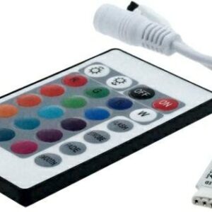 Kontrolieris IdeaLED IR RGB, 24 pogas, 72 W, mini, balts