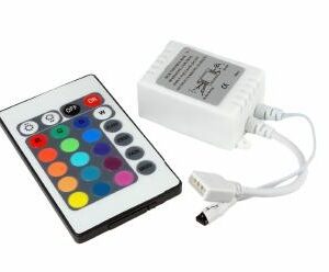 Kontrolieris IdeaLED IR RGB, 24 pogas, 72 W, balts