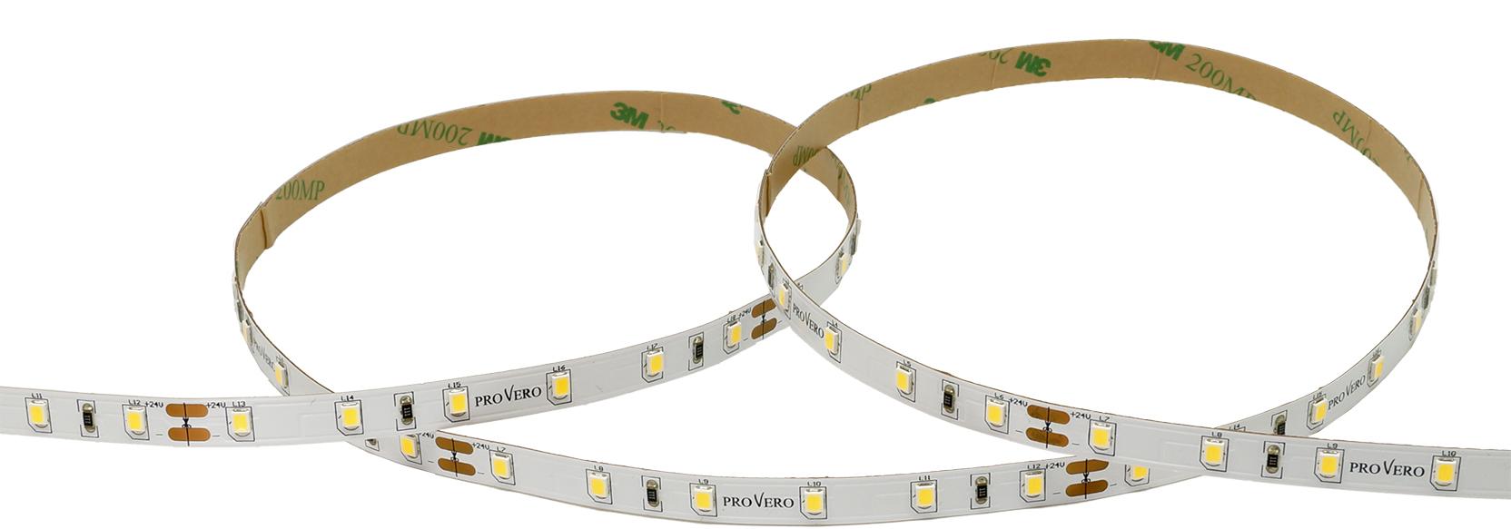 LED lente 3000 K 24 V 7,2W/m IP33 5m rullis