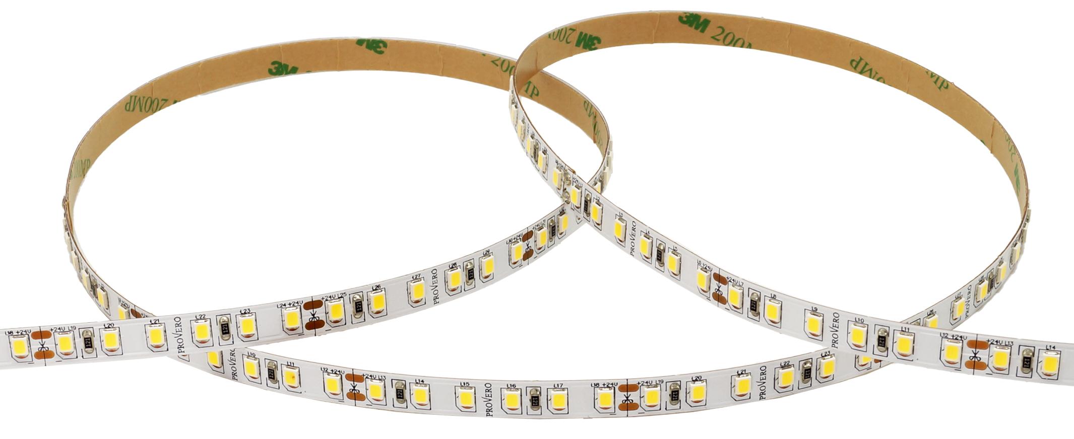 LED lente 3000 K 24 V 14,4W/m IP33 5m rullis