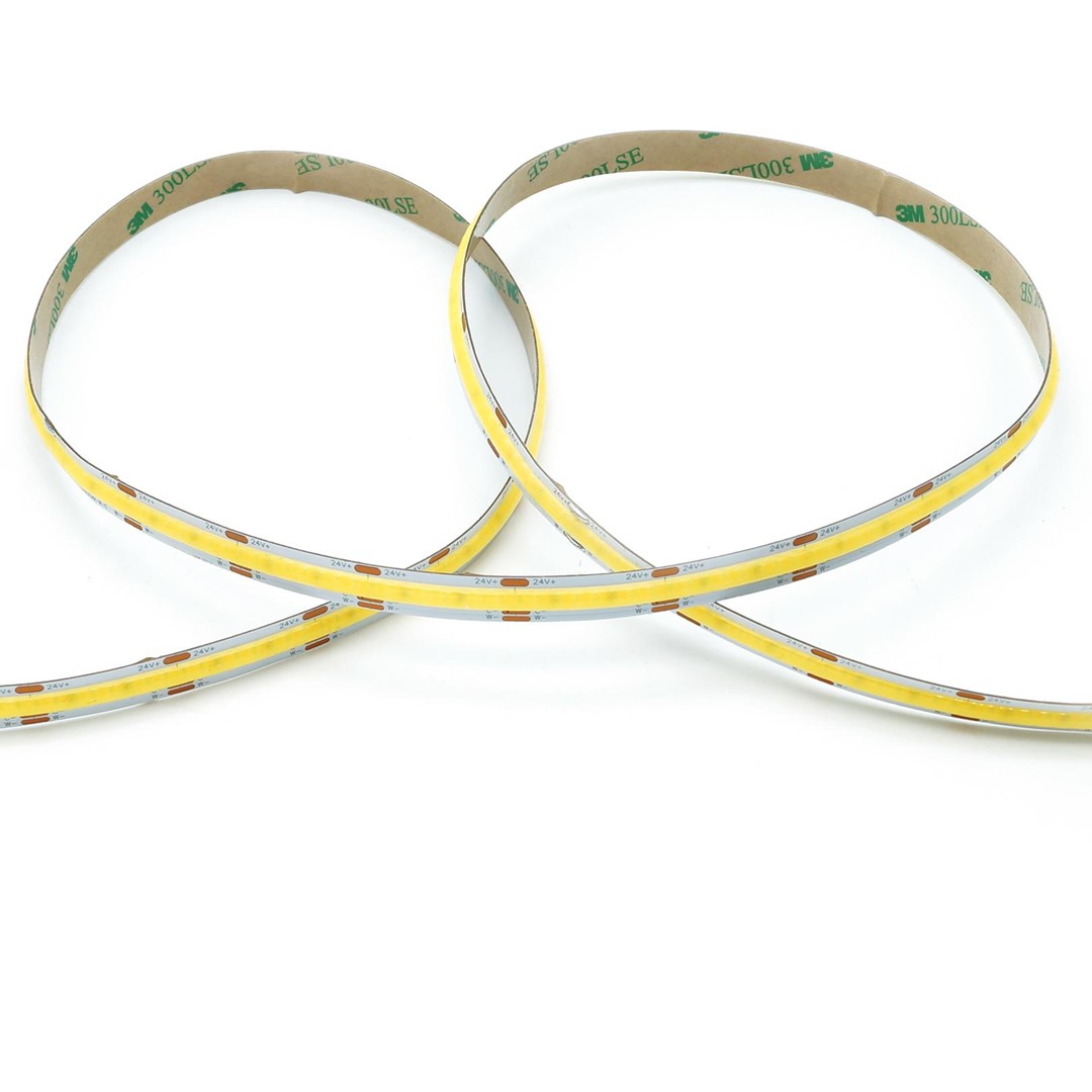 LED lente IdeaLED COB 608 LED/m 24 V 14 W/m 3000K IP20, 10 mm, 5 m