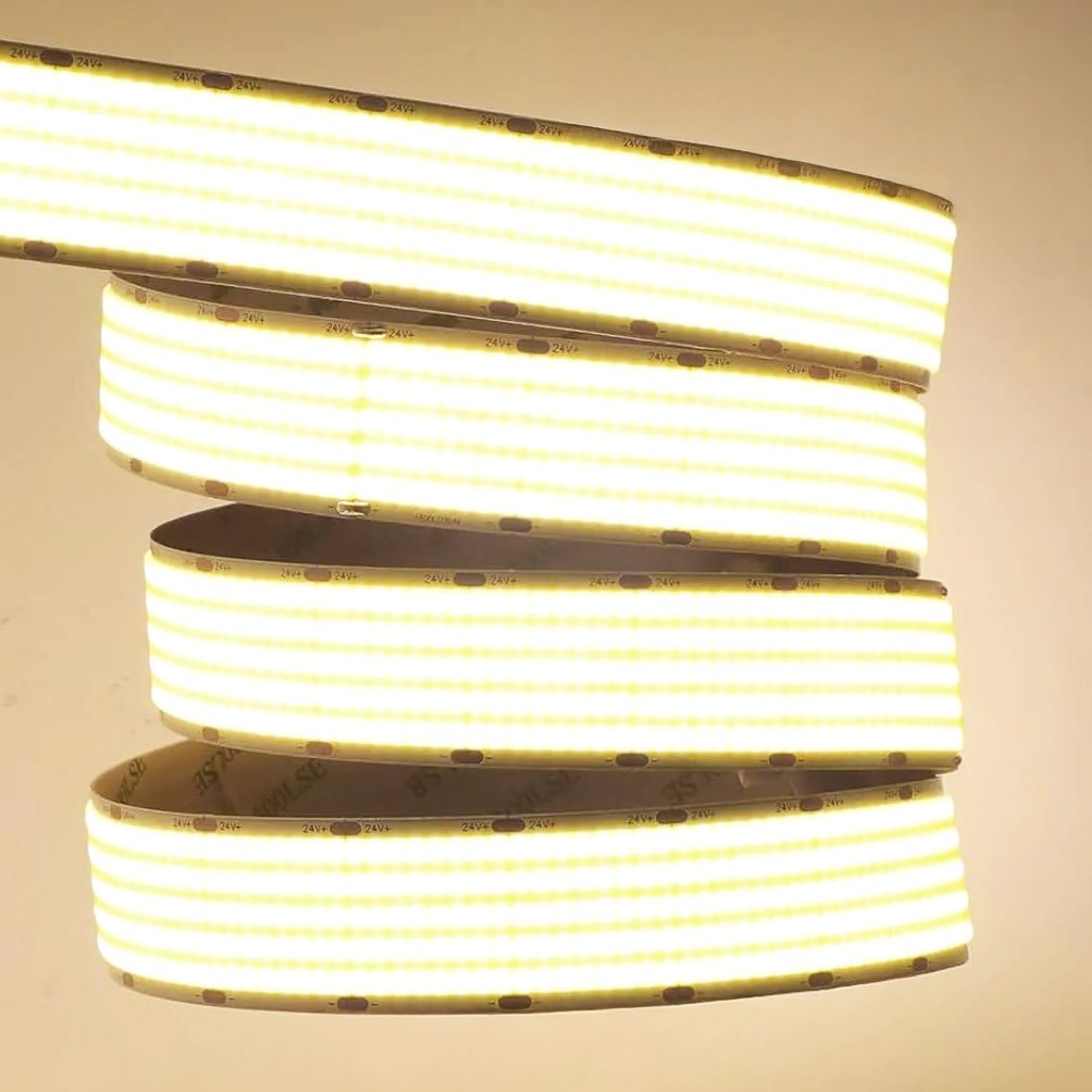 LED strip IdeaLED COB 1680 LED/m 24 V 27 W/m 3000K IP20, 30 mm, 5 m