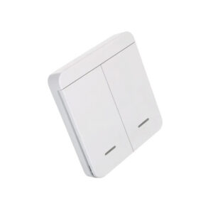 Push-button switch IdeaLED FUTURO, double, white, 433 MHz