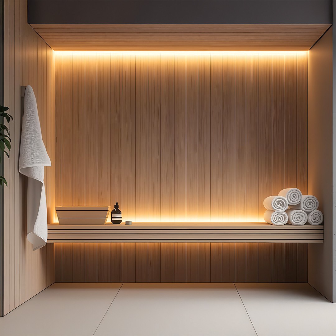 LED strip IdeaLED SAUNA COB 480 LED/m 24 V 10 W/m 3000K IP68, 5x12 mm, 5 m