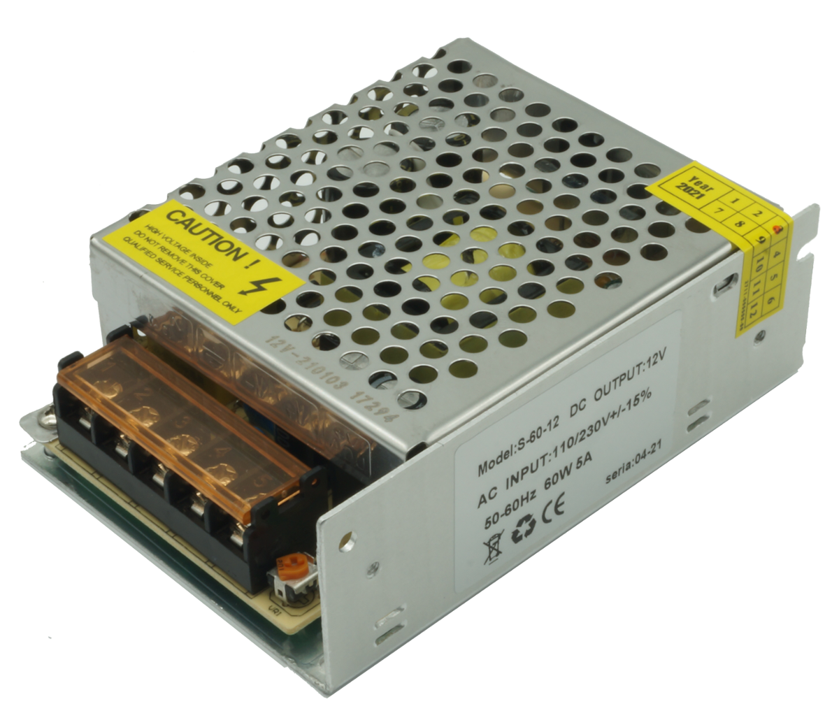 Barošanas bloks IdeaLED 12 V DC 60 W IP20, 110x78x36 mm