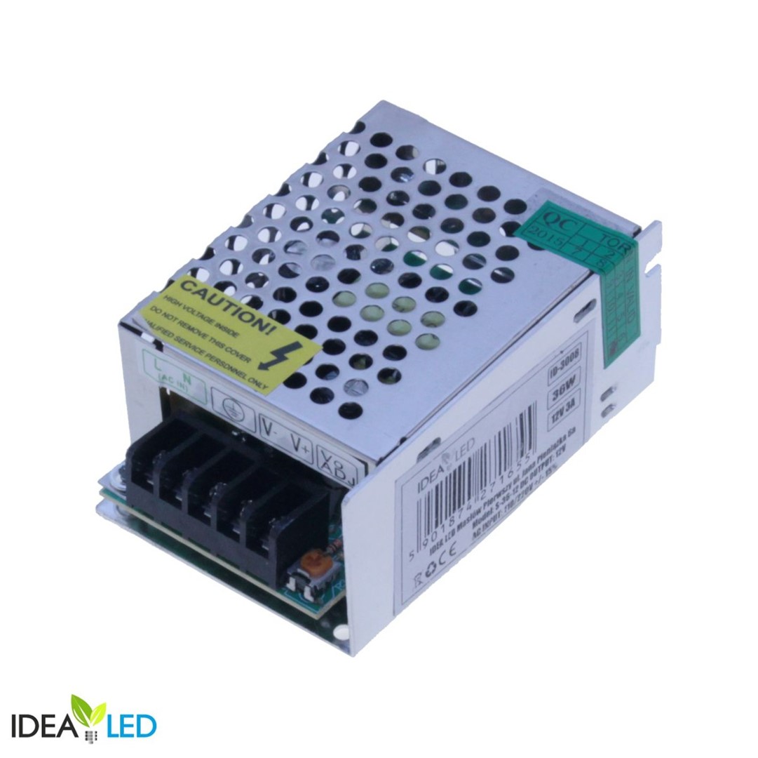Power supply IdeaLED 12 V DC 36 W IP20, modular, 85x60x33 mm - Image 3