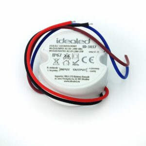 Power supply IdeaLED 12 V DC 25 W IP67, for junction box mounting, Ø50x22 mm