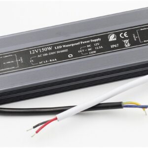 Power supply IdeaLED 12 V DC 150 W IP67, 225x52x24 mm