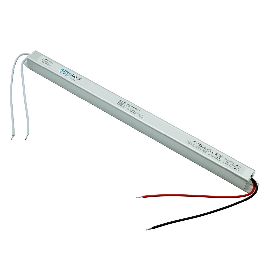 Power supply IdeaLED 12 V DC 60 W IP20, Slim, for furniture, 310x18x18 mm