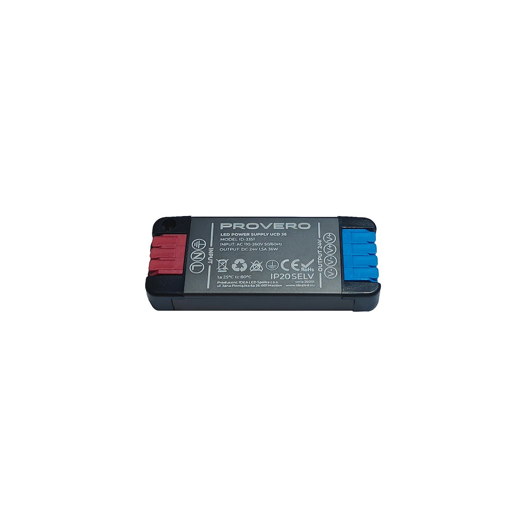 Power supply IdeaLED 24 V DC 36 W IP20, 86x34x15 mm
