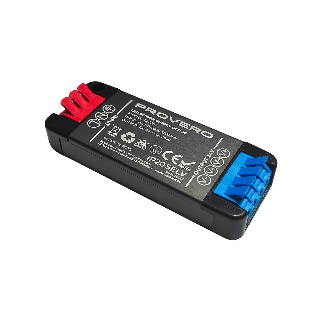 Power supply IdeaLED 24 V DC 36 W IP20, 86x34x15 mm