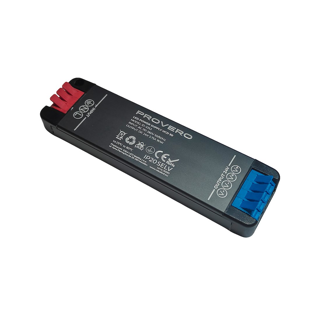 Power supply IdeaLED 24 V DC 90 W IP20, 125x34x15 mm