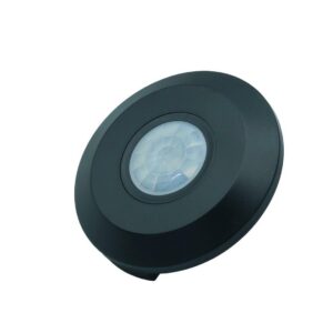Ceiling PIR sensor IdeaLED, ultra flat, black