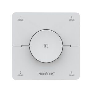 Wall remote control MiBoxer K0S, 4-zone, for LED strips MONO/CCT, white