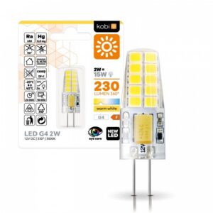 LED spuldze Kobi G4 2W 3000K | WATTpro