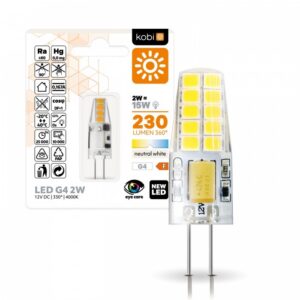 LED spuldze Kobi G4 2W 4000K | WATTpro
