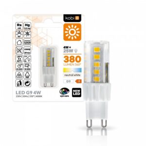 LED spuldze Kobi G9 4W 4000K | WATTpro