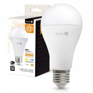 LED spuldze Kobi E27 18W 4000K | WATTpro