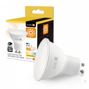 LED spuldze Kobi GU10 1W 3000K | WATTpro