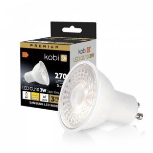 LED spuldze Kobi GU10 3W 3000K Premium | WATTpro