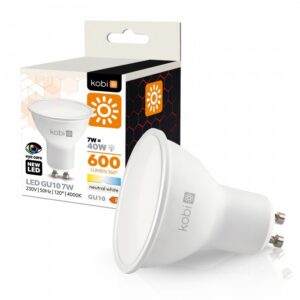 LED spuldze Kobi GU10 7W 4000K | WATTpro