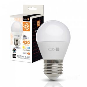 LED spuldze Kobi E27 5W 4000K | WATTpro