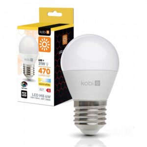 LED spuldze Kobi E27 6W 3000K | WATTpro