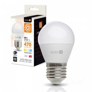 LED spuldze Kobi E27 6W 4000K | WATTpro