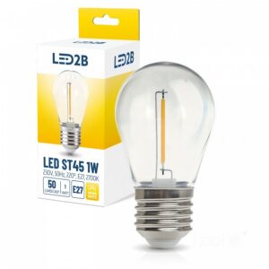 LED spuldze Kobi E27 1W 2700K LED2B | WATTpro
