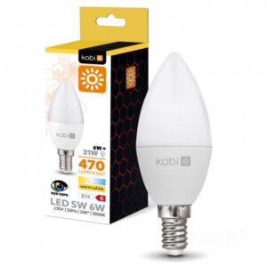 LED spuldze Kobi E14 6W 3000K | WATTpro