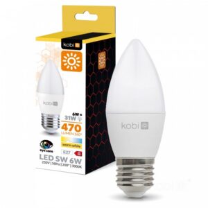 LED spuldze Kobi E27 6W 3000K | WATTpro