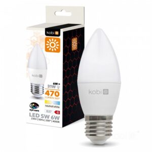 LED spuldze Kobi E27 6W 4000K | WATTpro