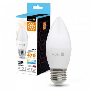 LED spuldze Kobi E27 6W 6000K | WATTpro