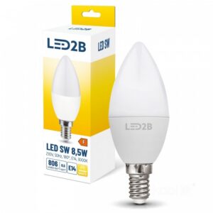 LED spuldze Kobi E14 9W 3000K LED2B | WATTpro