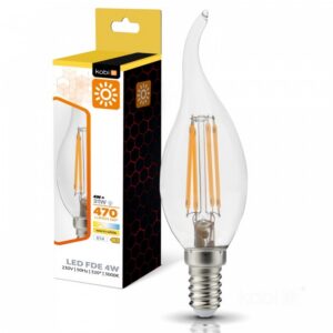 LED filamenta spuldze Kobi E14 4W 3000K | WATTpro