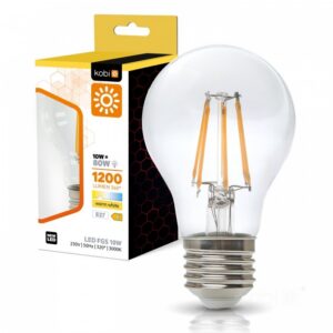 LED filamenta spuldze Kobi E27 10W 3000K | WATTpro