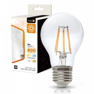 LED filamenta spuldze Kobi E27 7W 4000K | WATTpro