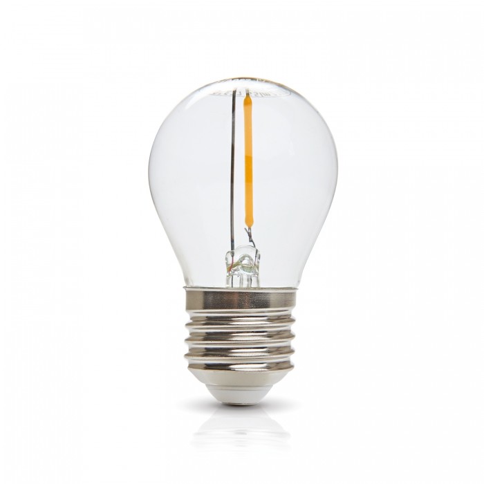 LED filamenta spuldze Kobi E27 1W 2700K