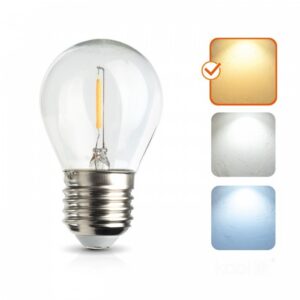 LED filamenta spuldze Kobi E27 1W 2700K | WATTpro