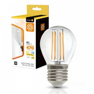 LED filamenta spuldze Kobi E27 4W 3000K | WATTpro