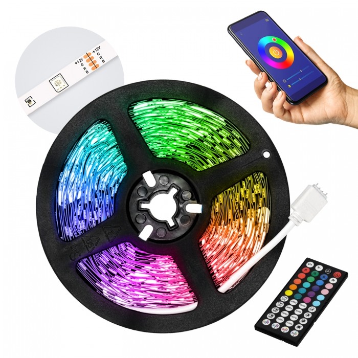 LED lentes komplekts Kobi PLAY 10m RGB IP20 | WATTpro