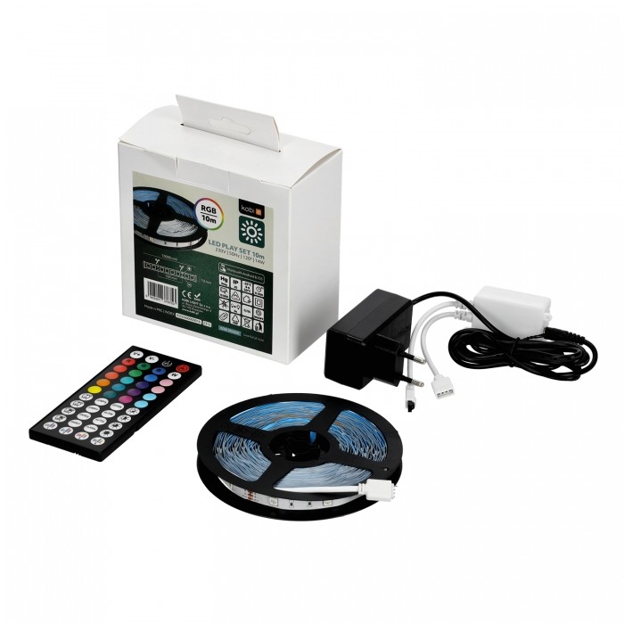 LED lentes komplekts Kobi PLAY 10m RGB IP20 | WATTpro